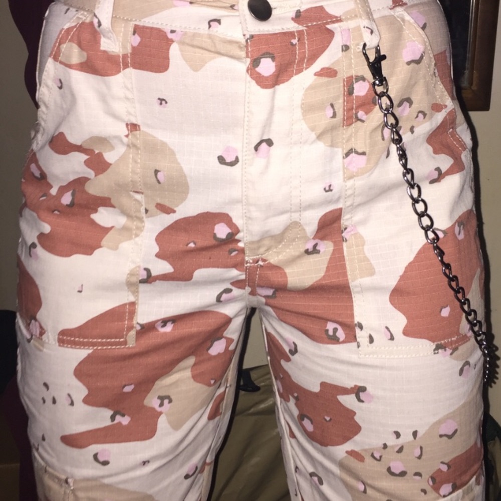 Women's Cargo Print High Rise Desert Pants